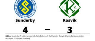 Sunderby avgjorde i förlängningen mot Rosvik