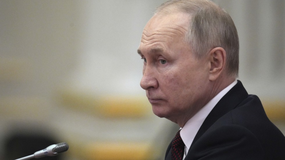 Rysslands president Vladimir Putin. Bilden är från i måndags.