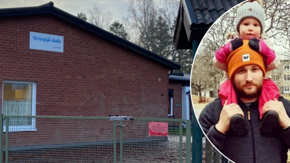 Morgan Hultgren och flera andra föräldrar har med hjälp av en enkät hittat en behörig lärare som kan tänka sig börja jobba på Strångsjö skola, förutsatt att kommunen satsar på skolan.