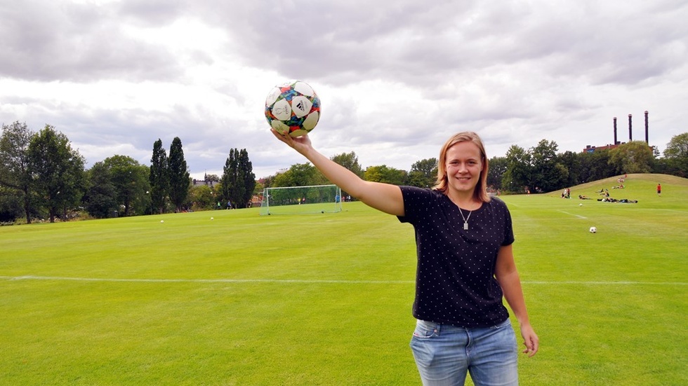 Caroline Phalén är redo för anstormningen i Stångebro i helgen. Foto: Tommy Pettersson