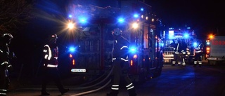 Brand på idrottsplats i natt