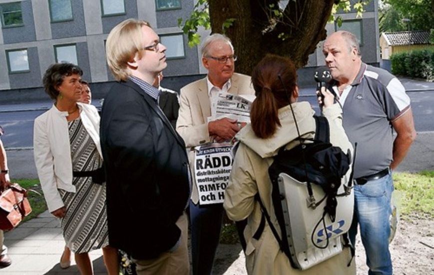 Sveriges Radio var på plats och intervjuade landstingsrådet Fredrik Sjöstrand.