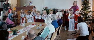 Förskolebarn spred glädje på Stångågården