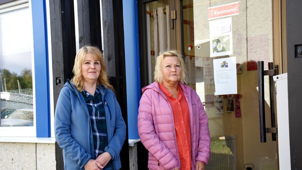 Gunilla Eliasson och Marita Sirkka, Kommunal, är starkt kritiska mot personalminskningen på Kirunas äldeboenden. 