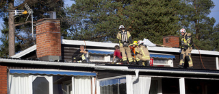 Gasolbrännare orsakade takbrand på Strömnäs