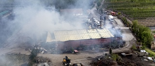 Plantskola utanför Lund förstördes i brand