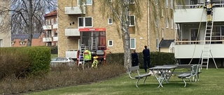 Räddningstjänsten larmades ut till misstänkt brand i Vadstena