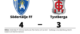 Förlust för Tystberga borta mot Södertälje FF