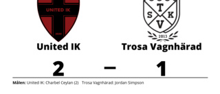 United IK vann mot Trosa Vagnhärad på Södertälje Fotbollsarena