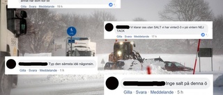 Stort raseri över saltade vägar