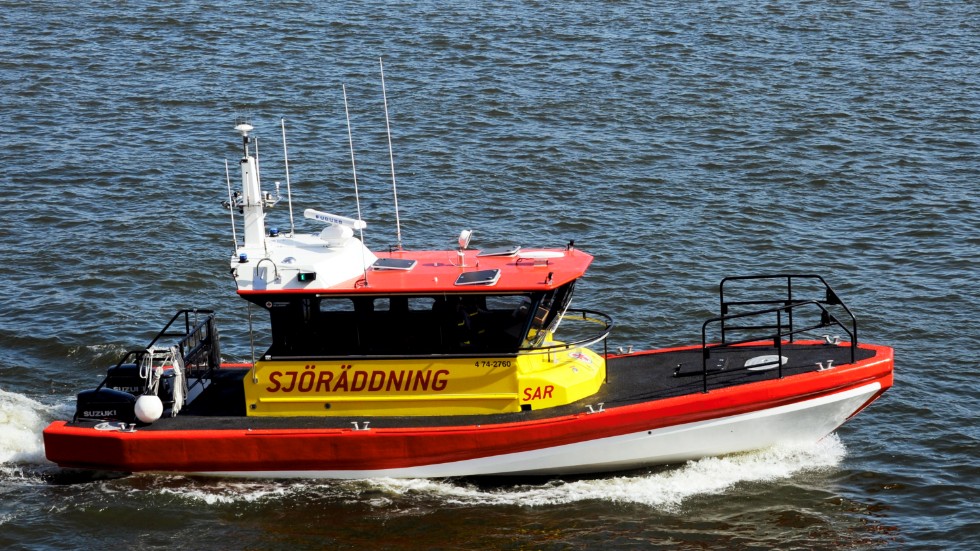 En av Sjöräddningssällskapets båtar larmades till haveriplatsen. Arkivbild.