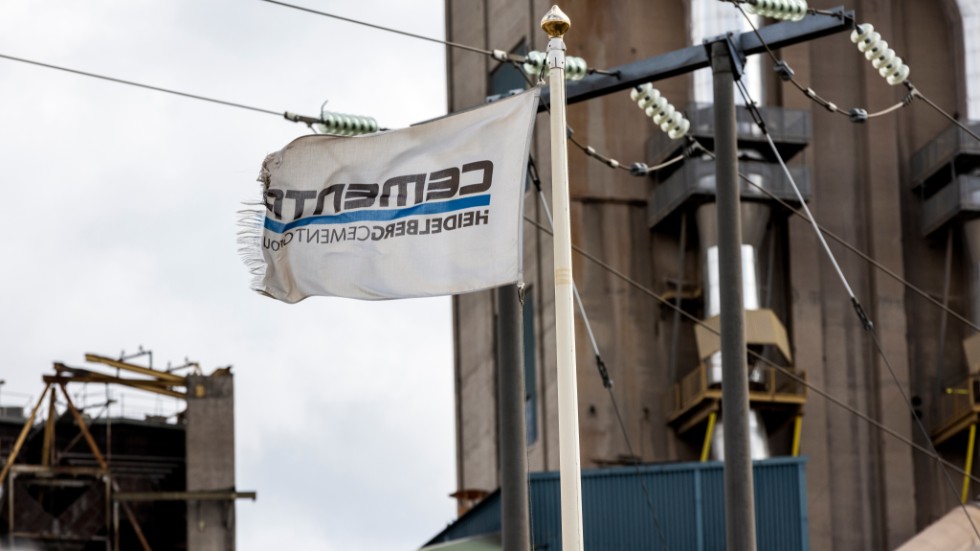 Cementas fabrik i Slite på Gotland.