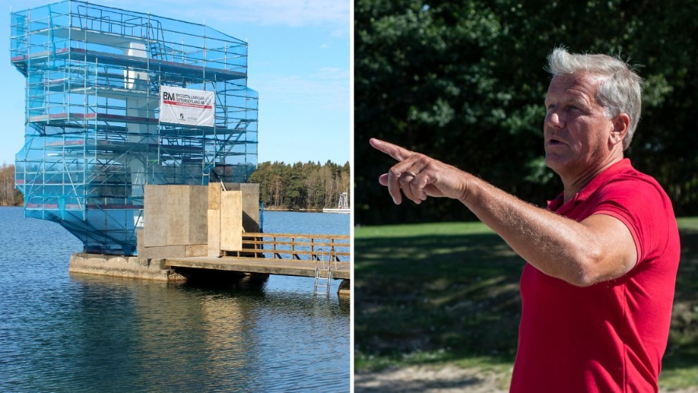 Efter renoveringen av hopptornet har anläggningschef Thomas Martinsson fler planer för Råssnäsbadet.