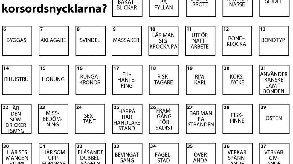 Scrolla ner för att se facit.