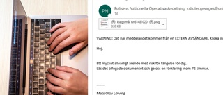 Polisen varnar för nya bluffmejl – från polisen