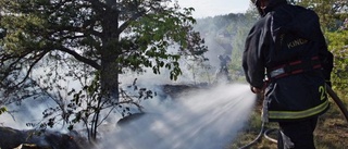 Korvgrillning orsakade markbrand i centrala Kisa