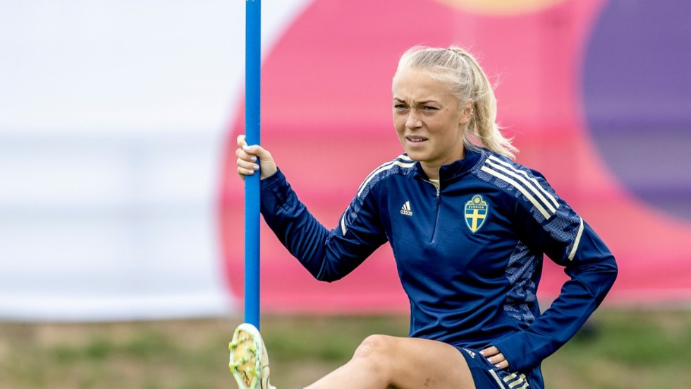 Hanna Bennison under en EM-träning i somras. Arkivbild.