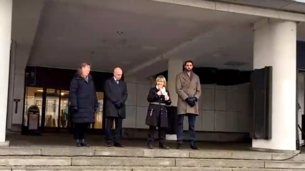 Beatrice Ask är landshövding i Södermanland. Hon höll tal på Stora torget i Nyköping på tisdagen innan det hölls en tyst minut för att hedra dödsoffren i skolskjutningen i Örebro för en vecka sedan.