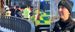 Mopedbil och lastbil i krock i centrala Skellefteå