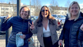 Allsång och trafikkaos på partybussen till Stockholm