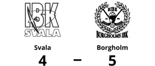 Svala föll efter dålig start mot Borgholm