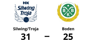 Boden föll med 25-31 mot Silwing/Troja