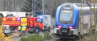 Viltolycka orsakade stopp i tågtrafiken