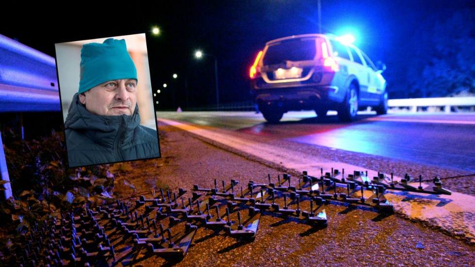 Fem ungdomar greps i Byske med hjälp av spikmatta. Biljakten påbörjades i Skellefteå där polisen observerade bilen en timme efter tjuvtankningen i Piteå.