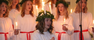 Stämningsfullt vid Lucia i Vimmerby