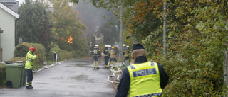 Skytten kom inte åt gasflaskorna i branden