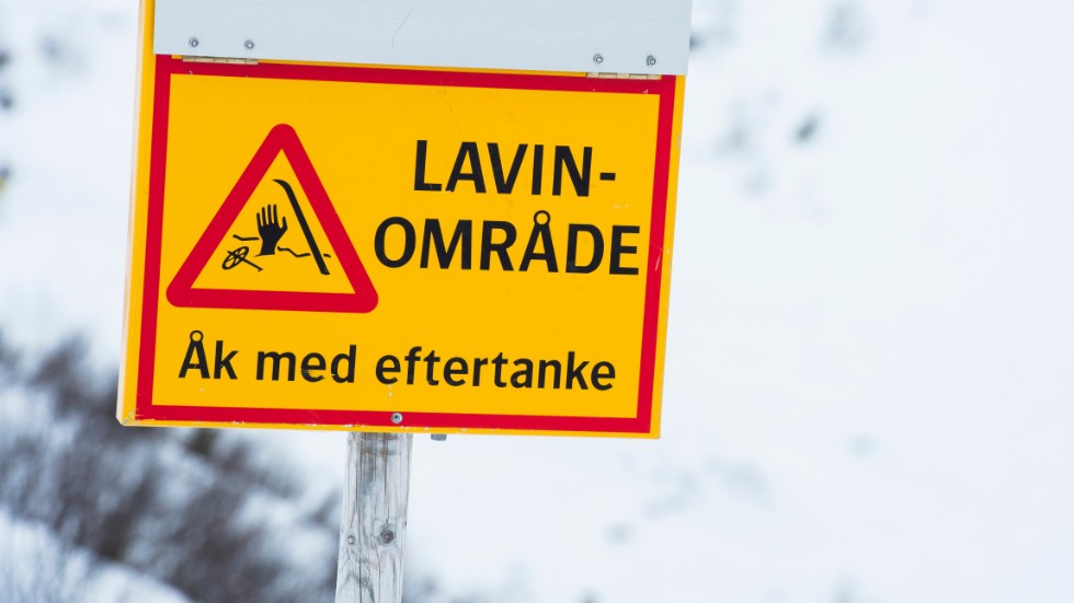 Varning för lavinfara på onsdagen. Arkivbild.