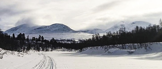 Rekordfattiga snödjup i fjällen under januari