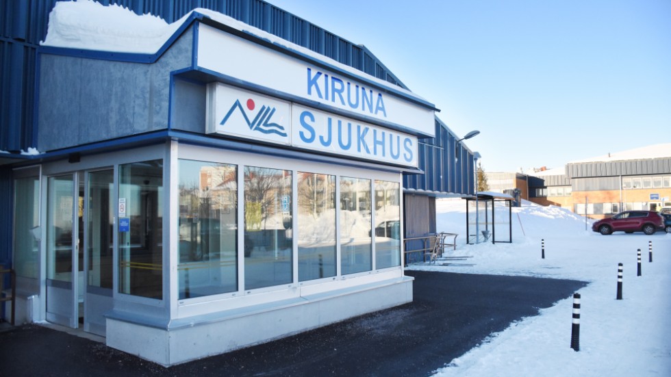 Sprickbildningen från gruvbrytningen påverkar redan det gamla sjukhuset i Kiruna.