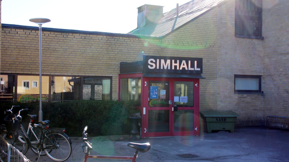 Simhallen i Vadstena. Bilden är tagen vid ett tidigare tillfälle.