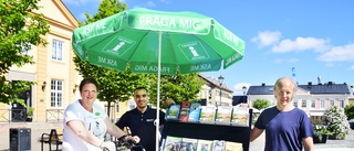 Nu är turistbyråns lådcykel på plats