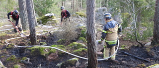 Larm: Befarad brand ute i terrängen