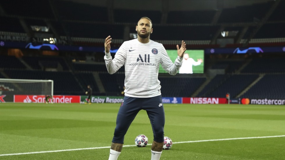 Paris SG:s Neymar och alla andra fotbollsspelare i Ligue 1 har spelat färdigt för den här säsongen. Arkivbild.