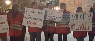 De protesterar mot privatisering