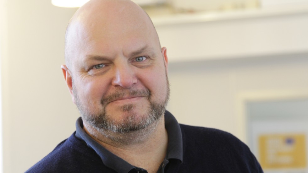 Magnus Olsson är väldigt besviken att "I Love Visby" inte fick bygglov. 