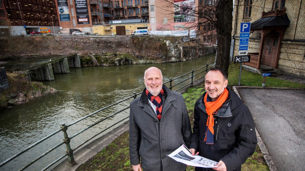 Mikael Ståhl och arkitekten Vincent Cuclair, AG Arkitekter är snart framme vid målet, när dörrarna på andra sidan Strömmen öppnas till den nya konsthallen i Yllefabriken.